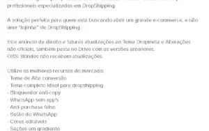 Tema Dropmeta Versão 4.9.3 Shopify + BRINDES + VIDEO AULAS