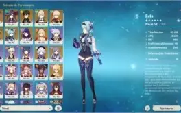 Conta com YOIMIYA+3 personagens 4 estrelas aleatórios