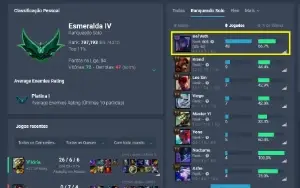 CONTAS - LEAGUE OF LEGENDS -