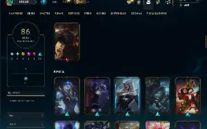 Unranked com 150 Champs e 86 Skins ( ADC / TOP / SUP )