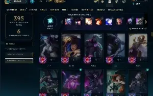 Unranked com 150 Champs e 86 Skins ( ADC / TOP / SUP )