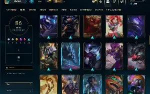 Unranked com 150 Champs e 86 Skins ( ADC / TOP / SUP )