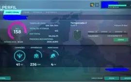 Acc Paladins cheia de skins e com passe de batalha