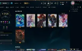 Conta Lol Platina | Lv 1099 | 1358 Skins | 8932 Rp Grátis +