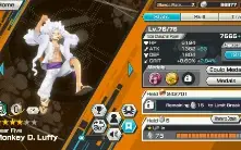 Rank7, Gear Five Monkey D Luffy(lv 76) One Piece Bounty Rush