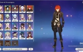 GENSHIN IMPACT 5 X 5 ESTRELAS 4X5 ARMAS 20 PERSONAGENS AR35