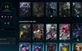 Conta Plat4 61 Champs 15Skins