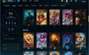 CONTA LEAGUE OF LEGENDS COM SKINS RARAS / PASSE TFT COMPLETO