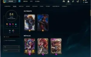 CONTA LEAGUE OF LEGENDS COM SKINS RARAS / PASSE TFT COMPLETO