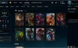 CONTA PLATINA II COM TODOS OS CHAMPS E MUITAS SKINS