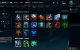CONTA PLATINA II COM TODOS OS CHAMPS E MUITAS SKINS