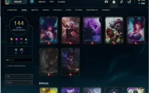 Conta lol criada em 2019 gold 4