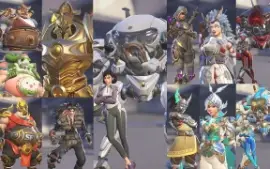 (Pc) Conta Overwatch,2 Collab Skin, 12 Shop Skins, 52+ Skins