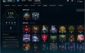 SEASON 3+ TODOS OS CHAMPS + 163 SKINS MAIS DE R$2.000 EM RP!
