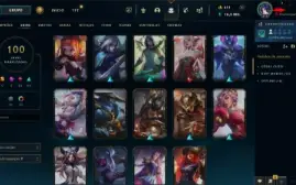 Conta 100 skins Platina IV
