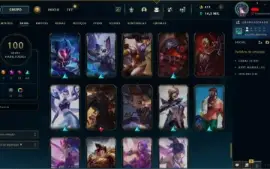 Conta 100 skins Platina IV