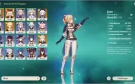 Genshin Impact AR 46 Klee C1, Jean, Albedo, Qiqi e 4 stars