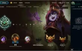 Conta League of Legends - Ouro 2 - 3 Reembolsos - 7 Skins