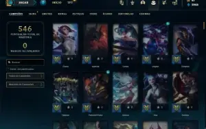 Conta Unranked com TODOS os champs e 159 Skins ( ADC / TOP )
