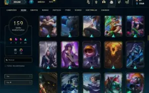 Conta Unranked com TODOS os champs e 159 Skins ( ADC / TOP )