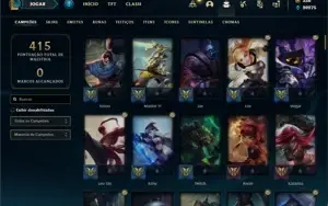 Conta bronze 2 com 125 Champs e 99 Skins (Mais de 500 jogos)