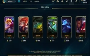 Conta bronze 2 com 125 Champs e 99 Skins (Mais de 500 jogos)