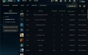 Conta bronze 2 com 125 Champs e 99 Skins (Mais de 500 jogos)