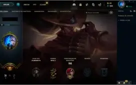 Conta League of Legends nv47 20 skins