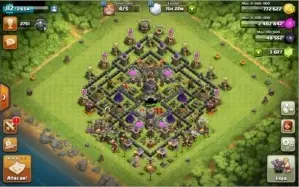 Conta Clash of Clans CV 9 Full com 3000 gemas