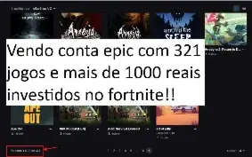 Conta epic games 321 jogos + Red Dead 2
