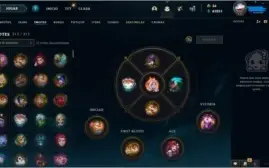 Conta League of Legends com 1254 SKINS, TODOS champs, 12k