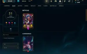 CONTA LOL - LVL 123 - 104 Champions - 32 Skins - FULL ACESSO