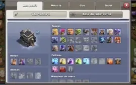 contas de clash of clans e clash royale