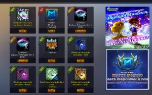 LADMO com varios digimons e 200 crown (Midgame)