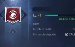 MIR4 - Clã Lv.: 44 MIR4 - Servidor SA 64