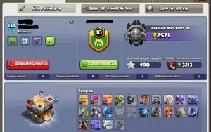 Conta CV11 semifull Clash of Clans
