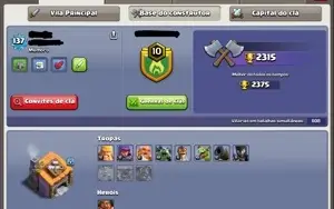 Conta CV11 semifull Clash of Clans