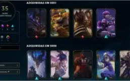 CONTA LEAGUE OF LEGENDS PLATINA III & VARIAS SKINS + EMAIL