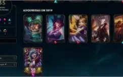 CONTA LEAGUE OF LEGENDS PLATINA III & VARIAS SKINS + EMAIL