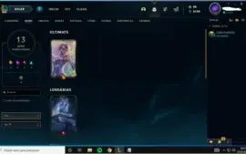 Conta ouro 2 mmr de plat 13 Skins