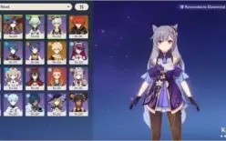 genshin AR51 Diluc+Keqing+Mona+Albedo+benção