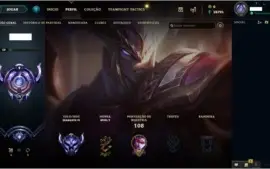 Conta lol Diamante IV Smurf 2020, 39 mil de Essência azul;