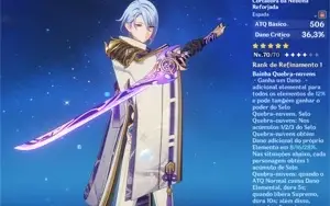 CONTA GENSHIN IMPACT COM ITTO, AYATO, MONA E KEQING (AR 47)