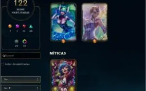 CONTA PLATINA MAIN SUPORTE 122 SKINS (Plat 2)