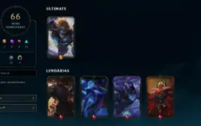 Conta League of Legends 66 Skins Full Acesso