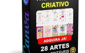 Pack Canva Convite Criativo Vol 6 - 28 Artes Editáveis