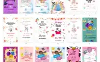 Pack Canva Convite Criativo Vol 6 - 28 Artes Editáveis