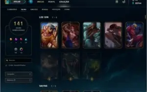 Cont LoL - D5 - 141 Skins - All camp - Ez PulseFire