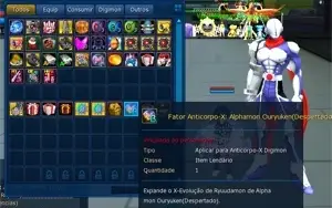 DIGIMON MASTER CONTA COM AOA FACTOR SERVER OMEGAMON LADMO