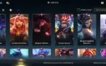 Conta WildRift 124 skins, e skins exclusivas